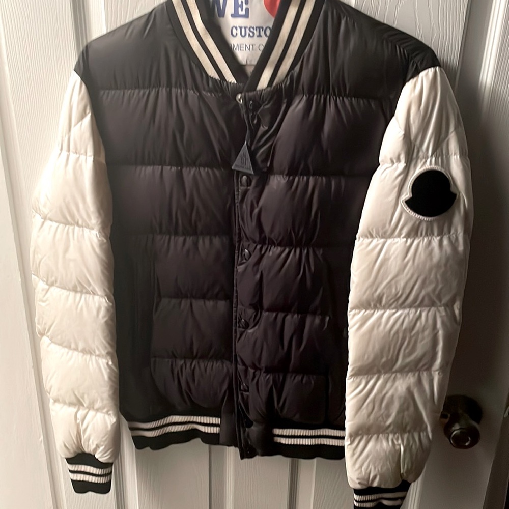 Moncler bomber varsity jacket .. nice and fly